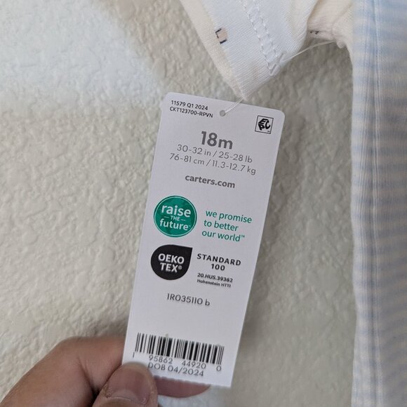 NWT Carter's Dino Bundle 6 pieces 12m/18m Cotton Comfy Adorable - Picture 9 of 11